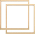 Wood Canvas Frames, Solid Wood Canvas Stretcher Bars Kits,Solid Wood Picture Frames for Oil Paintings,Prints,Posters,Wall Art Needlework,2 Pack(55 * 55cm/22 * 22")