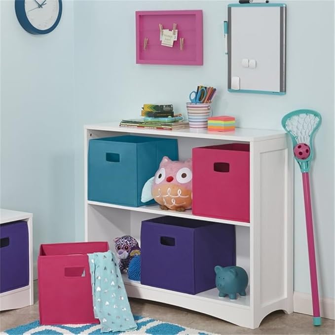 RiverRidge 3 shelves Horizontal Bookcase, White