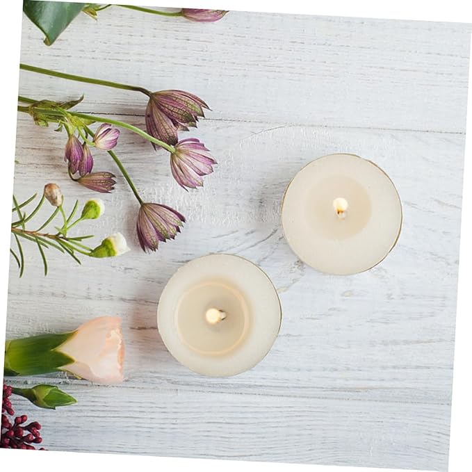 NUOBESTY 1 Set Candle Making Kit with Round Containers and Stable Wicks Candle Wicks Molds for DIY Projects for Beginners and Professionals Create Beautiful Home Decor