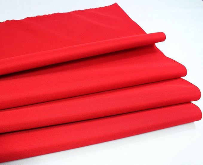 Mybecca Waterproof Canvas Marine Fabric 600 Denier Indoor/Outdoor PU Backing UV Protector Red 5 Yards