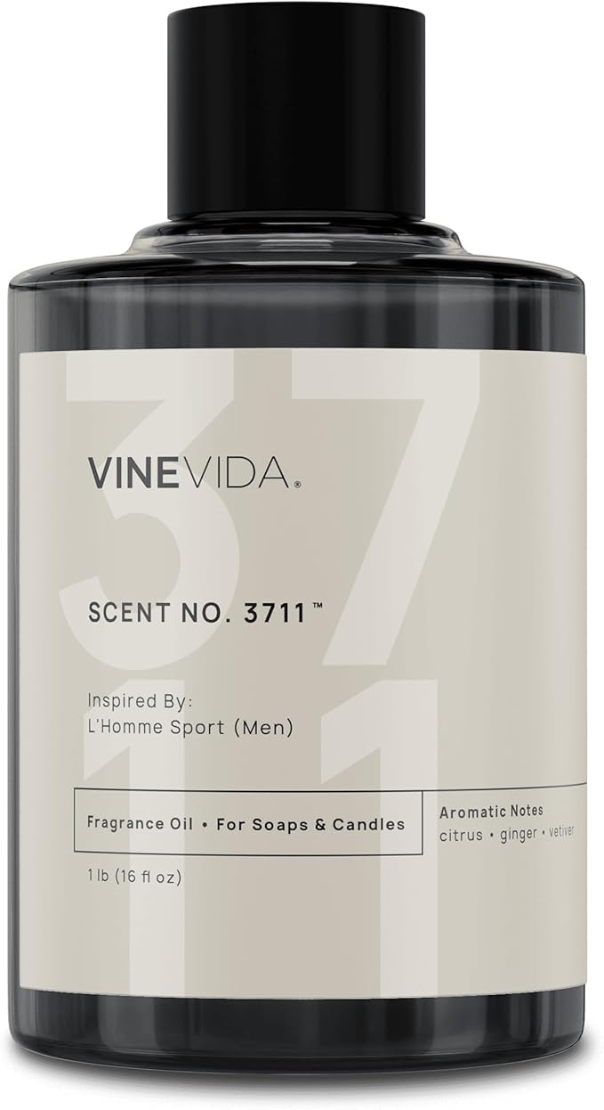 VINEVIDA [16 Oz] Inspired by: L'Homme Sport (Men); Fragrance Oil for Candle Making and Soap Making - Premium Candle Scents for Soy Candles