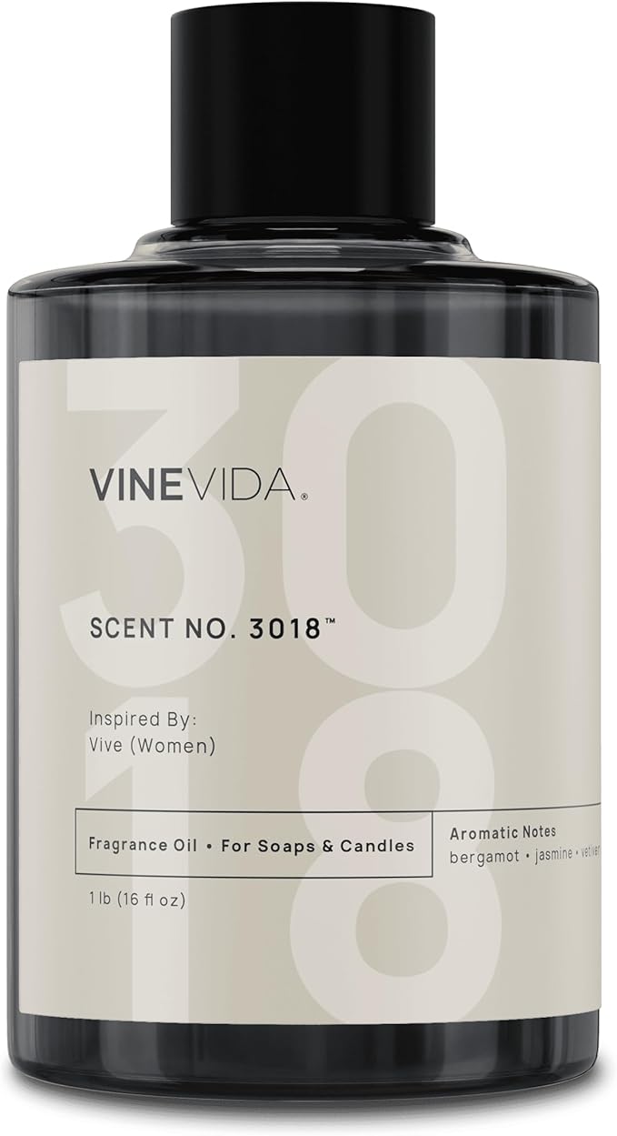 VINEVIDA Scent NO. 3018 Fragrance Oil - 16oz (1lb) - Inspired by: Vive (Women); Candle Fragrance Oil for Soy Candles - Soap Making Scents