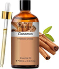 PHATOIL Cinnamon Essential Oil - Pure Essential Oil for Aromatherapy, Home Cleaning, Skin Care, and Home Freshening, DIY Candle & Soap Making 3.38 Fl Oz