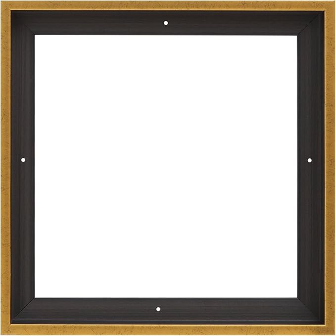 Pixy Canvas Floater Frame 38x38 for 1-1/2 (1.5) inch Deep Canvas Paintings/Canvas Prints/Wood Canvas Panels/Wall Art/Wall Decor/Home Decor/Artwork (Rustic Gold, 38 x 38 inch, Square)
