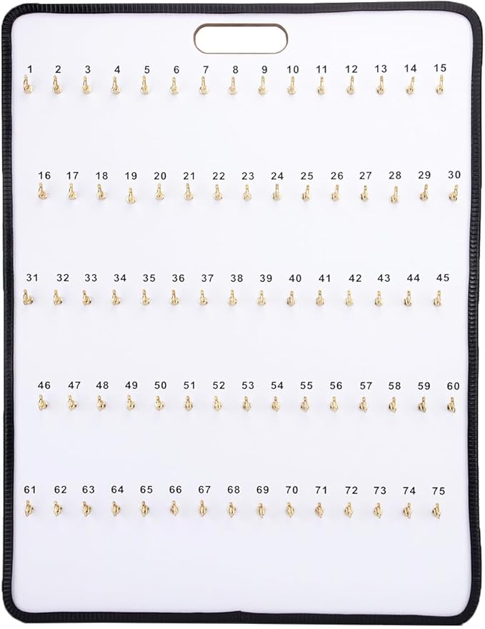 SSWBasics Key Board with Self-Closing Tabs - 75 Hooks - 24?W x 30 1/2?L - Key Rack Wall
