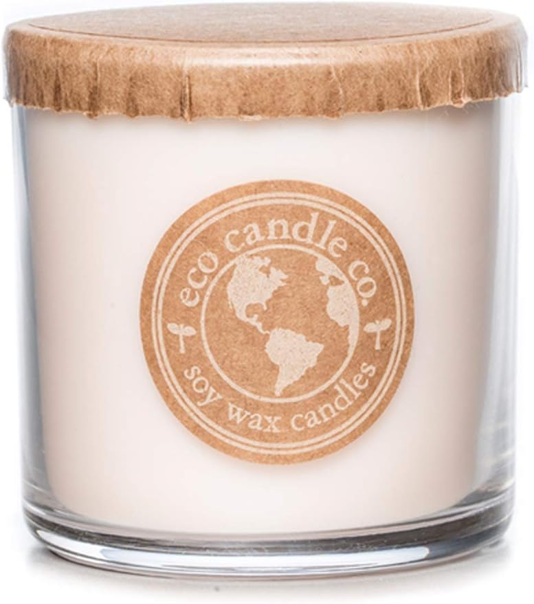 Eco Candle Co. Recycled Candle, Lovely, 6 oz. - Scents of Lavender, Rosewood, Orchid, Bergamot, Cedarwood, & Musk - 100% Soy Wax, No Lead, Kraft Paper Label & Lid, Hand Poured, Midwest Grown Soybeans