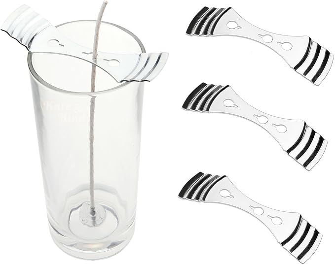 Metal Candle Wick Centering Device Set of 12pcs Stainless Steel Candle Core Holder for DIY Candle Making