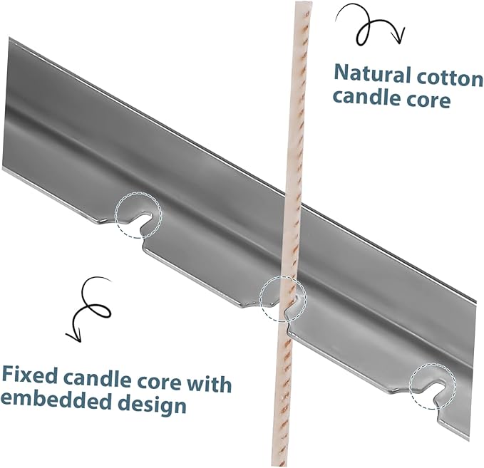 1set Candle Making Kit Candle Wicks Wick Holders Stickers for Projects Compatible Beeswax Paraffin for Handmade Family Fun