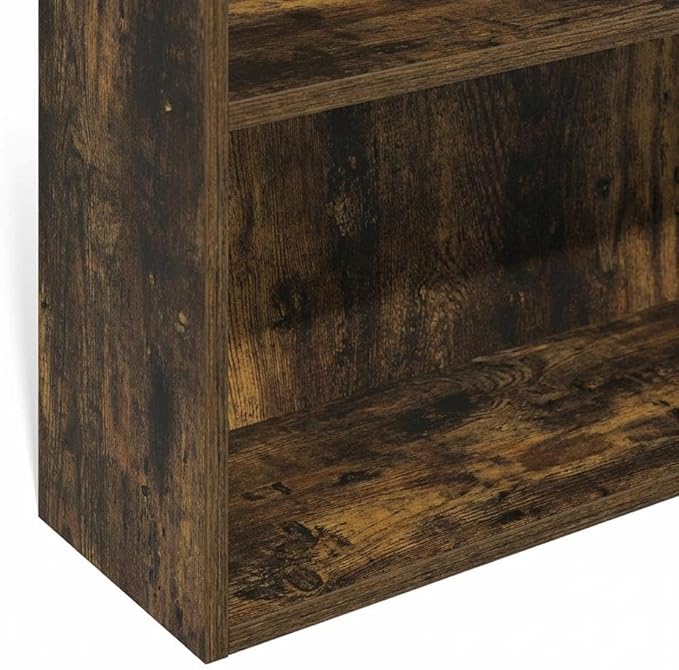 Furnifact Amber Pine Bookcase with Classic Wooden Design, Sturdy Construction, Ample Storage Space for Living Room, Home Office, Stylish and Durable