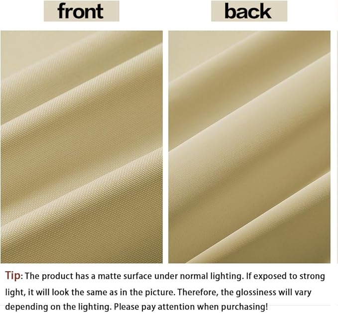 600D Outdoor Waterproof Fabric, Light Yellow Nylon Fabric, 59" Wide Lightweight Waterproof Material for Outdoor Chair Cushion Furniture Cover Awning Sewing DIY Cloth 5 Yard