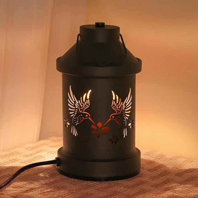 Candle Warmer Lamp Timer- Birthday Gifts for Women Mom, House Warming Gifts New Home Decor, Modern Farmhouse Decor, Hummingbird Candle Warmer Lanterns Vintage for All Jar Candles