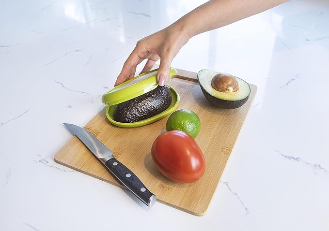 Joie Fresh Stretch Pod Avocado Storage Container, Silicone Food Saver, Keeps Leftover Produce Flavorful and Firm in Fridge, Reusable Kitchen Gadget, Dishwasher Safe, BPA-Free