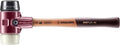 Halder Simplex Soft-Faced Mallet 3028.060 – Medium-Hard Rubber Insert, Hard Nylon Insert, Cast Iron Housing with Handle Protection Sleeve, Varnished Wooden Handle, 60mm, 3.4 lbs.