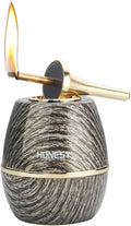 Permanent Match, Ten Thousand Match Lighter, Forever Fire Starter - Matchstick Kerosene Refillable Electronic Lighter, Great Gift for Father, Husband, Boyfriend - No Oil (Wood Grain)