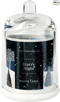 Starry Night Scented Candle, 10oz Natural Soy Wax Clear Bell Jar, 60H Long-Lasting Clean Burn Non Toxic Aromatherapy Candle for Home, Gifts for Women, Family, Holiday