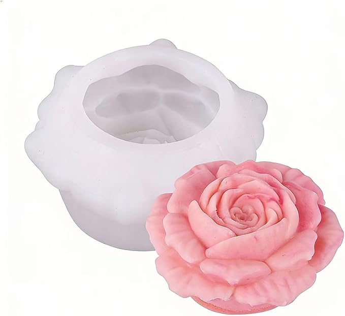 Tulip Flower Petal Mold - Cylinder Molds Silicone Wave Spiral Candle Mold - Silicone Resin Casting Molds for Candle & Resin & Soap Craft Supplies