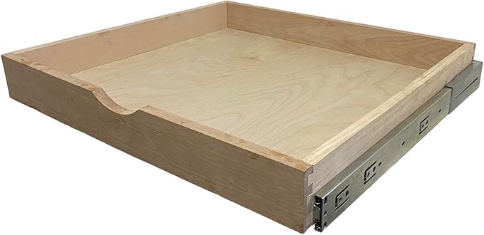 COUVER DIY Non-Assembled Birch Wood, Pull-Out Cabinet Organizers, Under Sink Organizers for Bathroom & Kitchen, Cabinet Slide-Out Organizers and Storage, Soft Closed Rail, 18 inch