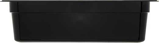 Carlisle FoodService Products 10402B03 High-Heat Full-Size Food Pan, 19.4 qt. Capacity, 20-3/4 x 12-3/4 x 6", Black (Case of 6)