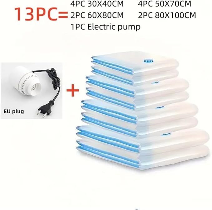 Pump Organizer Compressed Bag Electric Pump Travel Vacuum Bag Pump Mini Sealer Machine Space Saver for Clothes Food Organizer