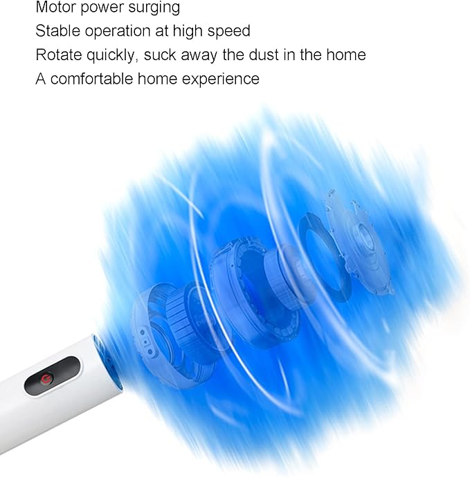 Electric Duster Vacuum Cleaner, Duster Motorized Dust Wand,Electric Duster Cleaning Brush Tools for Window Blinds Furniture