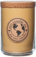 ECO CANDLE CO. Recycled Candle, Black Tea & Honey, 26 oz. - Scents of Spicy Tea, Nutmeg, Honey, & Orange - 100% Soy Wax, No Lead, Kraft Paper Label & Lid, Hand Poured, Phthalate Free