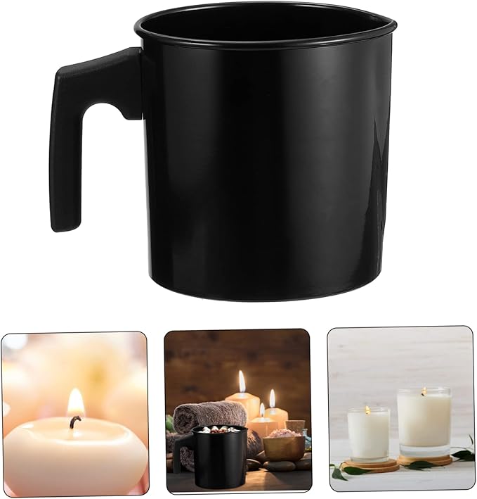 Angoily Black Melt Pour Pot for Wax Candle Making Kit Melter Rustproof for DIY Scented Candles