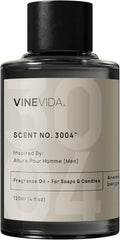 VINEVIDA Scent NO. 3004 Fragrance Oil - 120mL (4oz) - Inspired by: Allure Pour Homme (Men); Candle Fragrance Oil for Soy Candles - Soap Making Scents