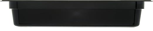 Carlisle FoodService Products 10401B03 High-Heat Full-Size Food Pan, 12.7 qt. Capacity, 20-3/4" x 12-3/4" x 4", Black (Case of 6)