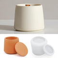 Storage Boxes with Lids, Creative Silicone Concrete Molds for Candle Holders, Resin Epoxy Casting Molds DIY for Candle Making Supplies & Storage