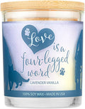 One Fur All Pet House Sentiments Candle - Lavender Vanilla - Gift for Pet Lover - Pet Odor Eliminator Candle - Plant-Based Wax Candles - Non-Toxic - Pet-Friendly