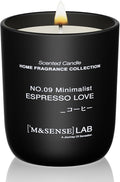 M&SENSE Natural Soy Candle| Espresso Coffee | 5.3 oz | Mini Spring Scented Candles for Relaxation, Valentines Day Gift, Home Décor | for Bedroom, Office, Party Small