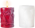 Elk Candle Moulds for Candle Making, Deer Pattern Pillar Candle Mold, Christmas Reindeer Silicone Mold for Soy Wax Candle, Aromatherapy Candle, Gypsum, Plaster, Home Decor (Xmas Tree Molds)
