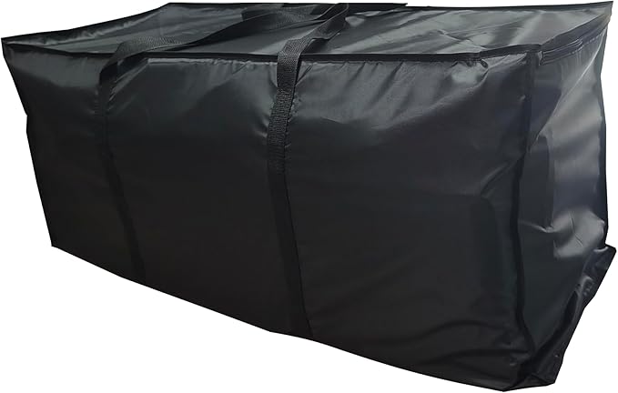 Large Moving Bags 2 Pack Black Heavy Duty Totes For Storage, Wrap Around Handles, Storage Bags for Space Saving,