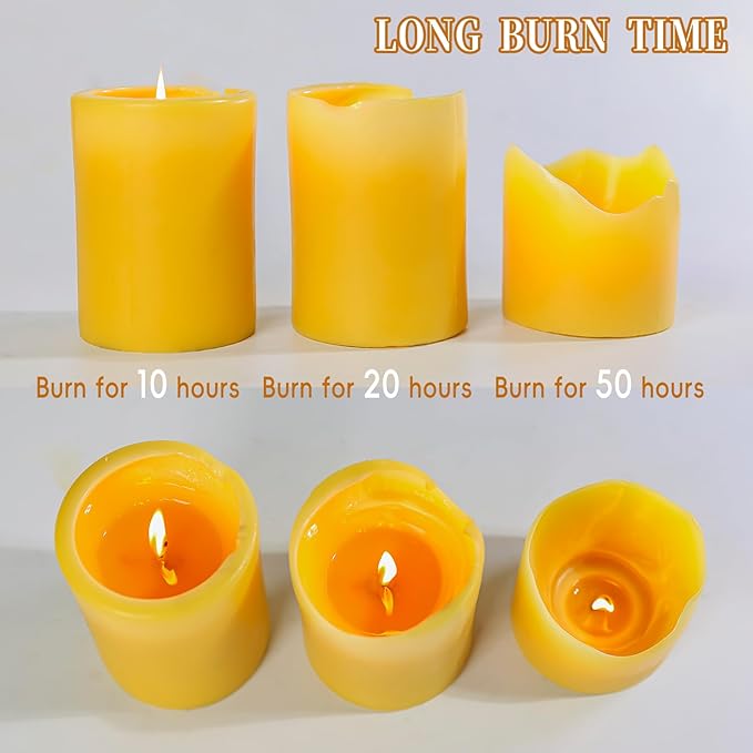 2 Packs 3" x 4" Natural Beeswax Pillar Candles,120 Hours Long Burning Emergency Candles 100% Pure Beeswax Candle,Blessed Bees Wax Candles for Home Room Paryer Parties,Smokeless & Dripless