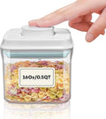 Bop Top Airtight Food Storage Containers with Lid 2 Cups / 16 oz | Kitchen Canister Sets | Air Tight Pantry Container | Pop Top Dry Food Storage Containers for Snacks, Sugar, Flour, Baking, Pasta