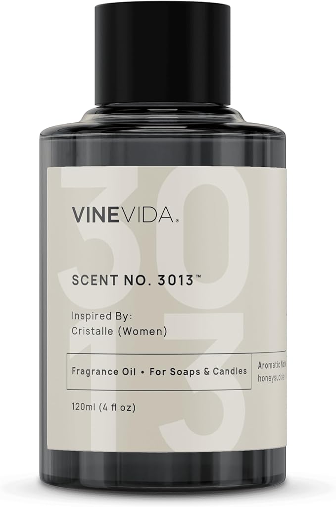 VINEVIDA Scent NO. 3013 Fragrance Oil - 120mL (4oz) - Inspired by: Cristalle (Women); Candle Fragrance Oil for Soy Candles - Soap Making Scents