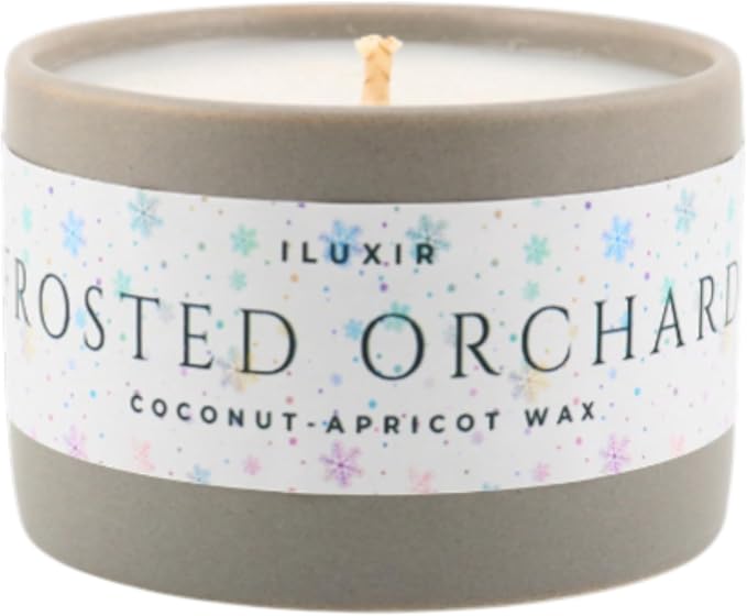 Frosted Orchard Luxury Candle for Fall Décor – Refreshing Scented Candles with Citrus Pine Juniper & Sage– Handcrafted Non-Toxic Candles, Phthalate-Free Cruelty-Free Coconut Wax Candle (5 oz.)