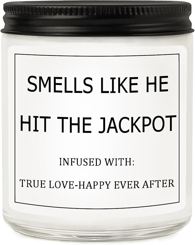 Bridal Shower Gifts for Bride, Bride to Be Engagement Gift for Couples Women, Funny Wedding Lavender Candles