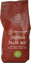 American Soy Organics- 1 lb of Freedom Soy Pillar Wax Beads for Candle Making – Microwavable Soybeads – Premium Pillar Wax - Candle Making Supplies