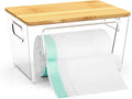 IDEATECH Trash Bag Holder Dispenser, Stackable Storage Box for 4/13/30 Gallon Plastic Bags, Clear Garbage Bags Container Dispenser for Kitchen, Pantry, Under Sink, Laundry Storage Organization (1Pack)
