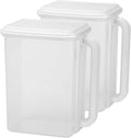 Buddeez Airtight Storage Dispenser - Easy Pour Spout for Cereal and Dry Food - BPA Free 46 Cup White/Clear