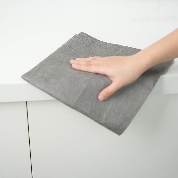 6 Pack Thickened Magic Cleaning Cloths, 30x30cm Reusable Microfiber Cleaning Rags, Lint-Free Streak-Free Cloth for Windows, Glass, Mirrors, Kitchen, Car