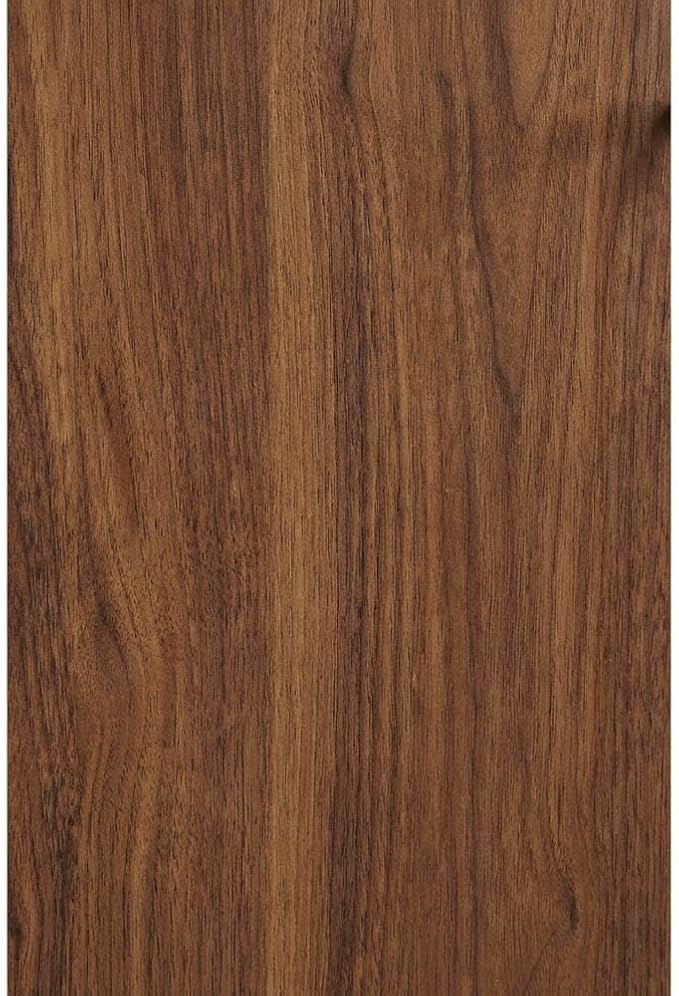 Furnifact Walnut Bookshelf with 21-inch Height, Sleek Wood Construction, Modern Design, Sturdy Stand, Stylish Storage Solution for Living Room, Home Office