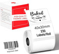 Phomemo M110 Labels Multi-Purpose Self-Adhesive, Thermal Paper Compatible with Phomemo M220 M221 M150 M250 M260 M108 M100 Label Printer, Black on White, 1.57"x1.18"(40x30mm), 230 Label/Roll