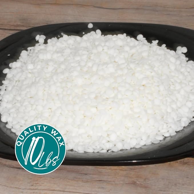 Soy Wax Beads for Candle Making | 10lb Soy Candle Wax Pastilles | Smooth Blend for High Load Fragrance Formulation |Candle Making Supplies