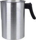 Yarlung 4 Pounds Candle Making Pouring Pot, Aluminum Construction Candle Making Pitcher Dripless Pouring Spout Wax Melting Pot with Heat-Resisting Handle