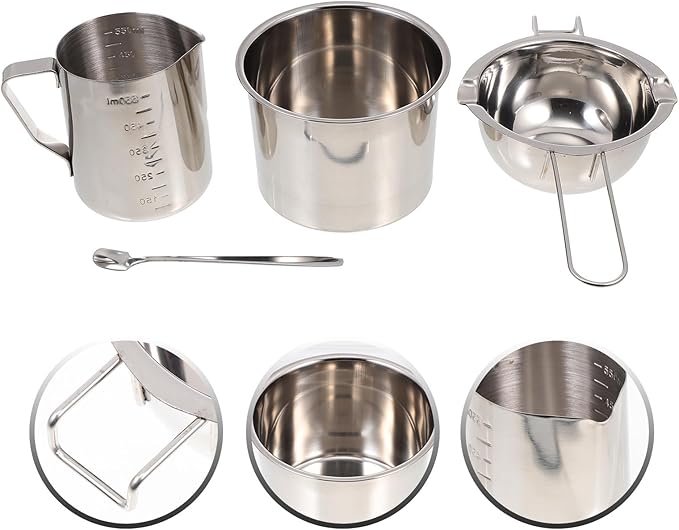 ibasenice DIY Scented Candle Making Kit with Wax Melting Cup and Candle Crafts Tools Set at Home