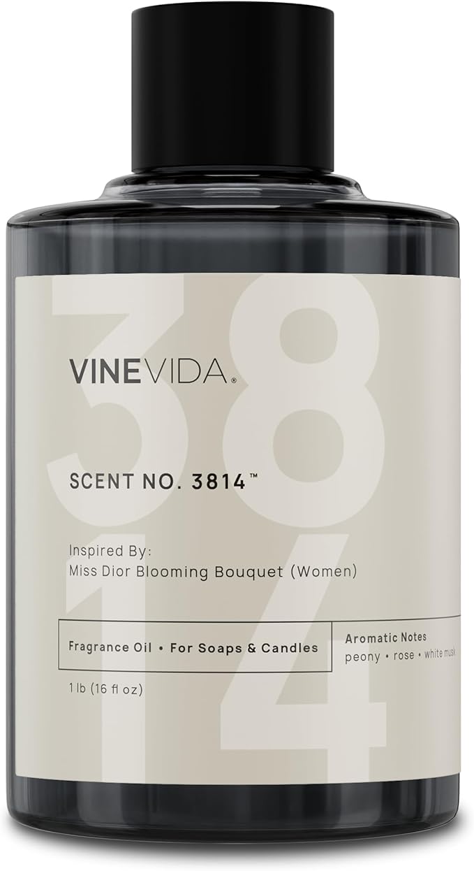 VINEVIDA [16 Oz] Scent No. 3814 Inspired by Miss Blooming Bouquet (Women); Fragrance Oil for Candle Making and Soap Making - Premium Candle Scents for Soy Candles