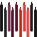 Boao 10 Pieces Low Temperature Candles Wax Low Heat Dripping Candles for Wedding Valentine Gift Decorations Supplies(Red, Black, Purple)