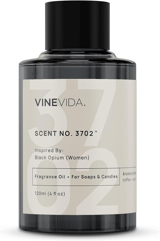 VINEVIDA [4 Oz] Inspired by: Black Opium (Women); Fragrance Oil for Candle Making and Soap Making - Premium Candle Scents for Soy Candles